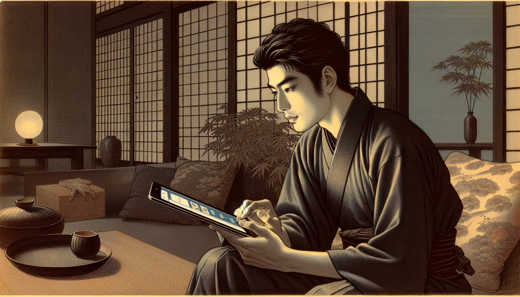 A person using a dating app