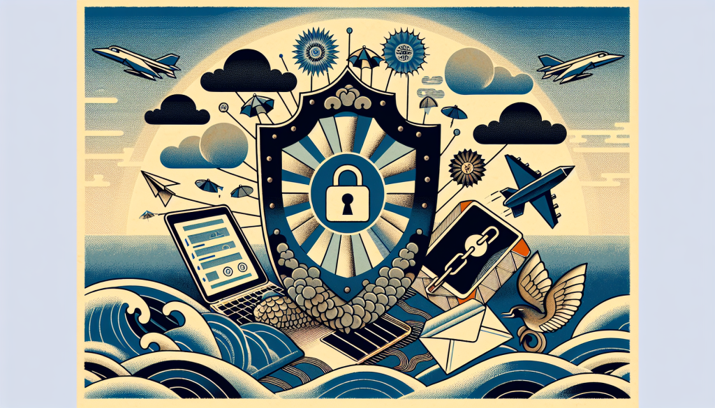 An illustration of secure online communication