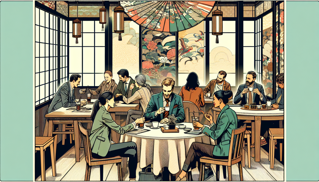 People meeting at a cafe