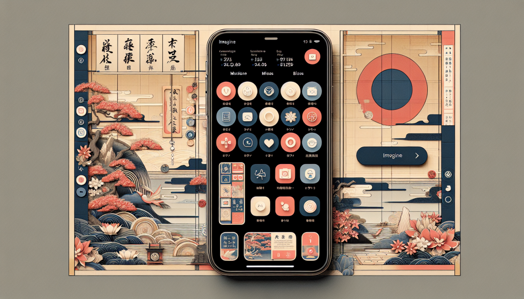 User interface of a dating app